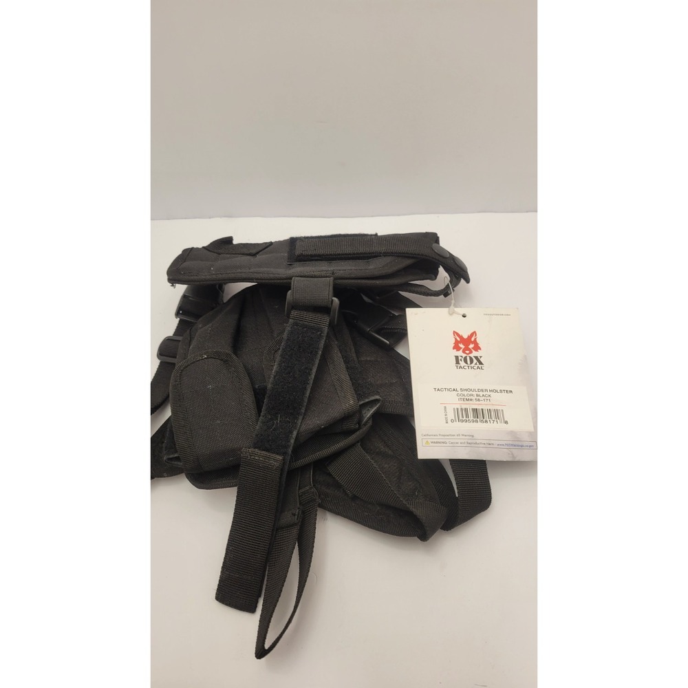 FOX Tactical Black Shoulder Holster 58-171 Universal Adjustable Gun Holster NWT